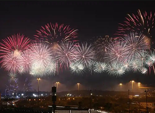 巴塘县焰火晚会